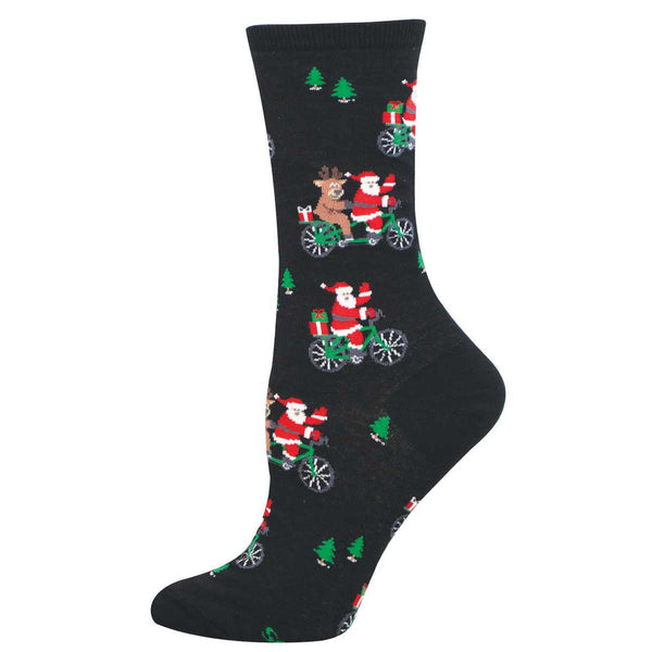 socksmith Cotton Crew Cycling Santa
