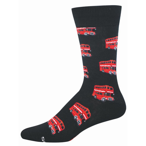 socksmith Cotton Crew Double-Decker Buses