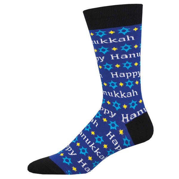 socksmith Cotton Crew Happy Hanukkah