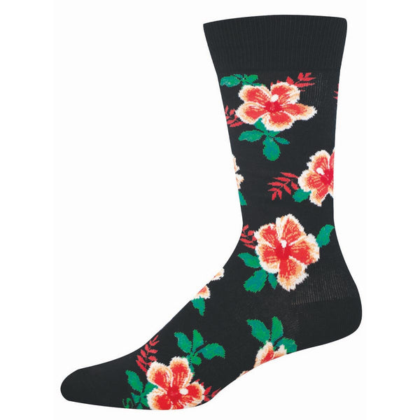 socksmith Cotton Crew Hibiscus Bloom
