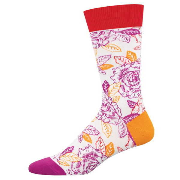socksmith Cotton Crew L/XL Lesbian Roses