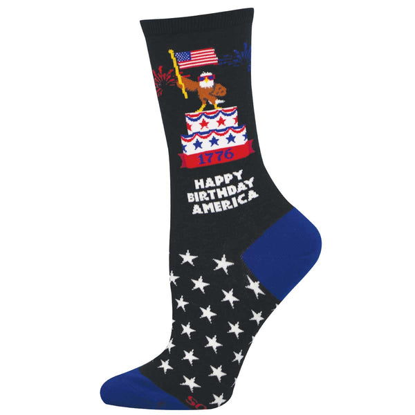 socksmith Cotton Crew Let Freedom Fly