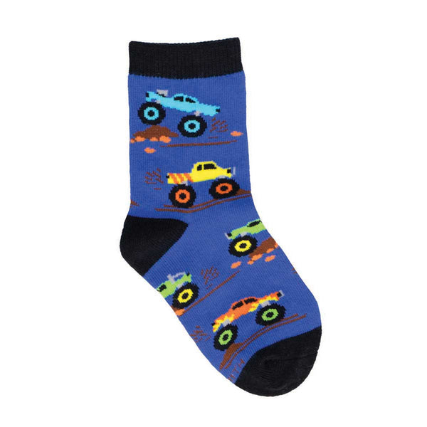 socksmith Cotton Crew Monster Trucks