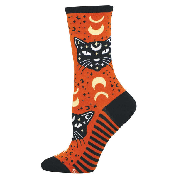 socksmith Cotton Crew Mystic Cats