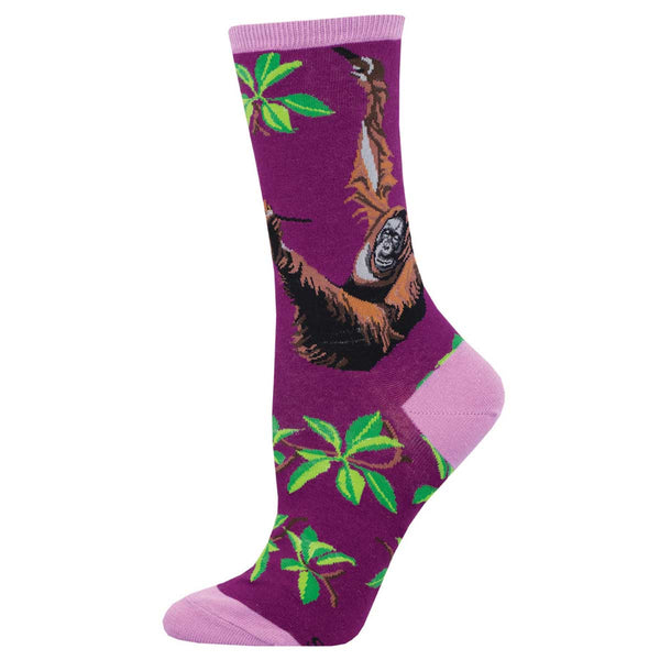 socksmith Cotton Crew Orangutan