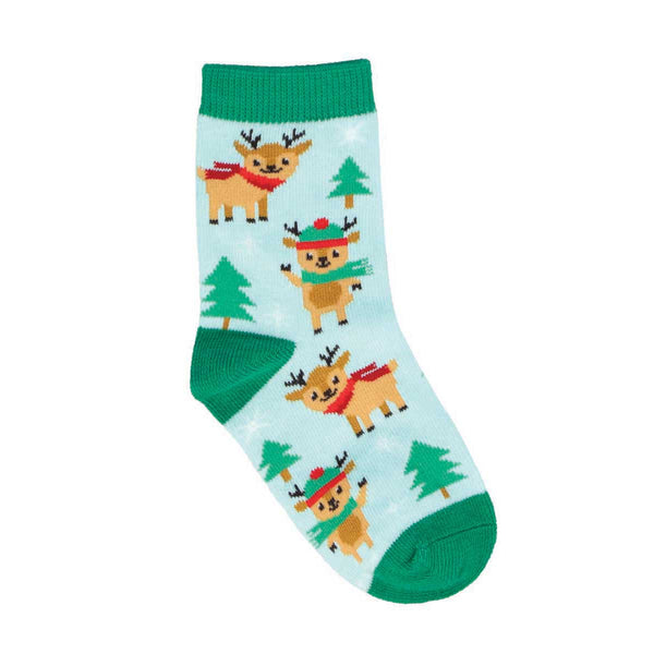 socksmith Cotton Crew Reindeer Games
