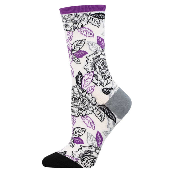 socksmith Cotton Crew S/M Ace Roses