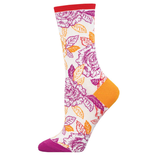 socksmith Cotton Crew S/M Lesbian Roses