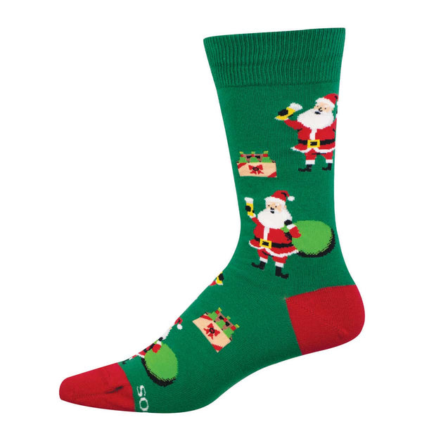 socksmith Cotton Crew Santa's Thirsty