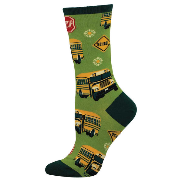 socksmith Cotton Crew School Bus
