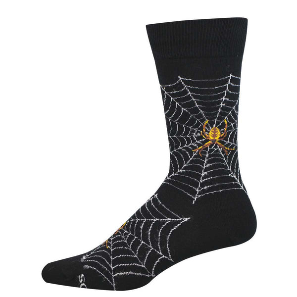 socksmith Cotton Crew Spider Webs