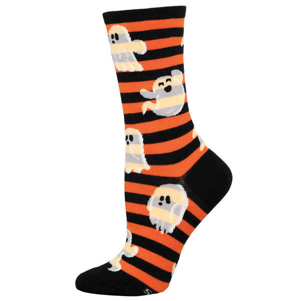 socksmith Cotton Crew Spooky Stripes