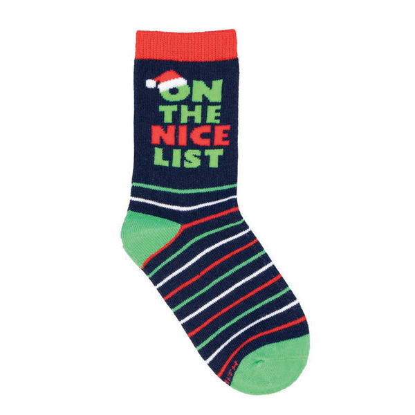 socksmith Cotton Crew The Nice List
