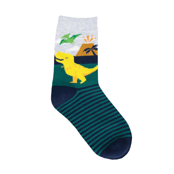 socksmith Cotton Crew Totally T-Rex