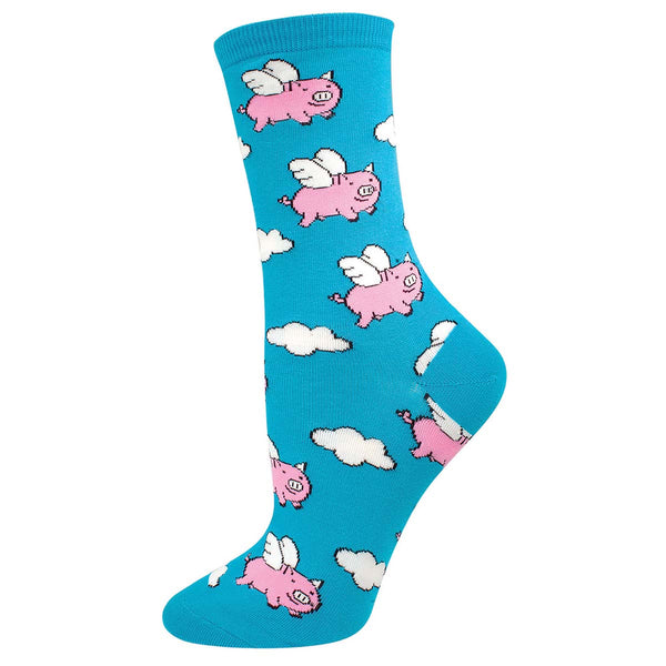 socksmith Cotton Crew When Pigs Fly
