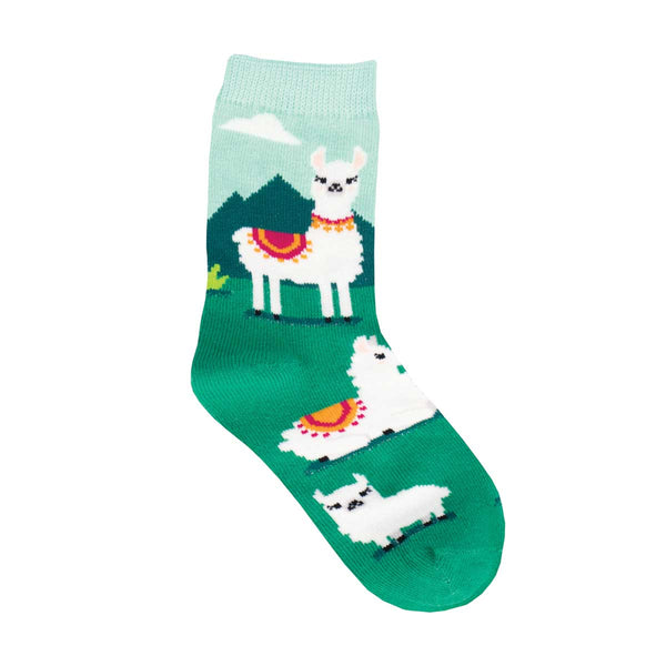 socksmith Cotton Crew Yo Llama