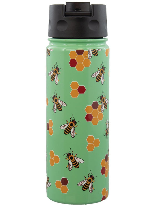 socksmith Flip Lid Bottle Busy Bees