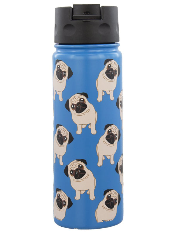 socksmith Flip Lid Bottle Pugs