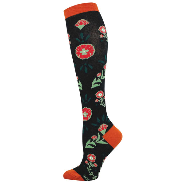 socksmith Knee Highs Crawling Flowers