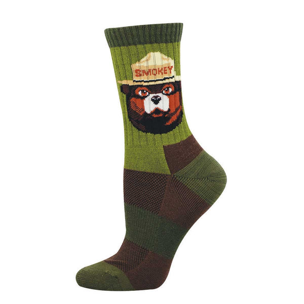 socksmith Merino Wool Blend Smokey Bear Portrait