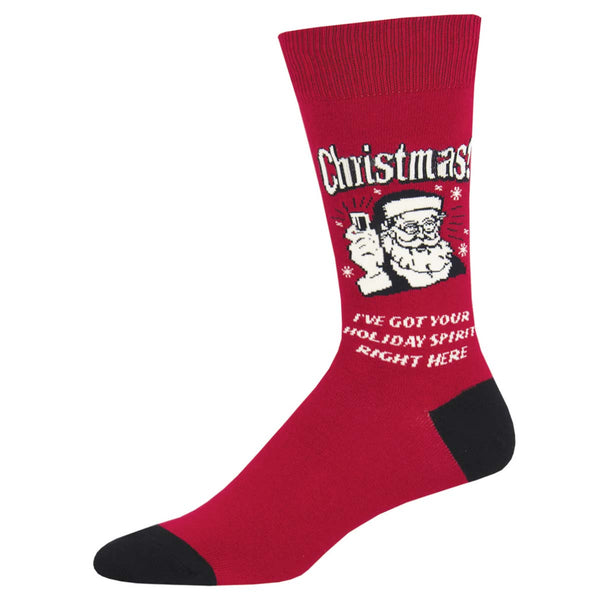 socksmith Retro Spoof Cotton Crew Christmas Spirit