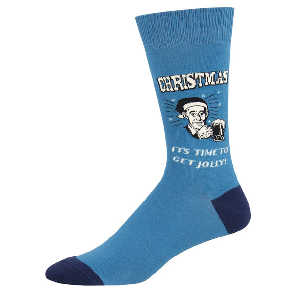 socksmith Retro Spoof Cotton Crew Jolly Good Time