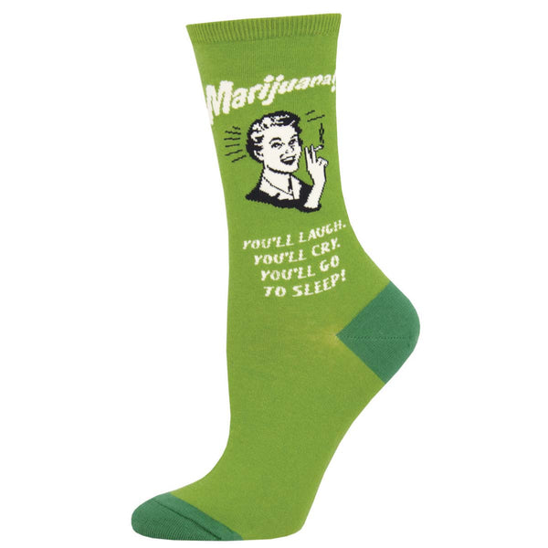 socksmith Retro Spoof Cotton Crew Mary Jane