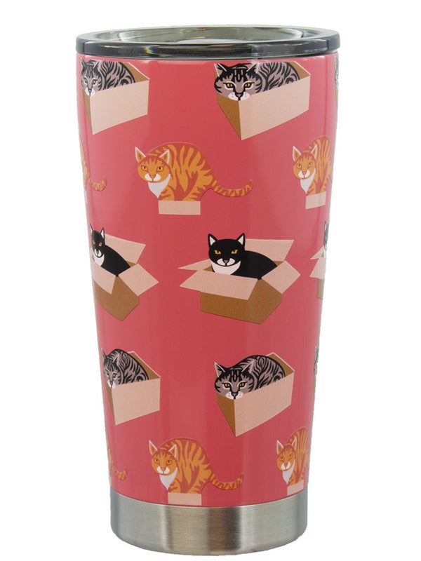 socksmith Slide Lid Tumbler Cat in a Box