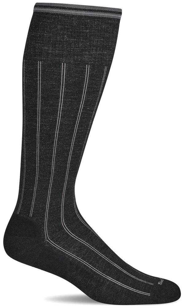 sockwell Men's High Rise Rib | Moderate Graduated Compression Socks | Wide Calf Fit