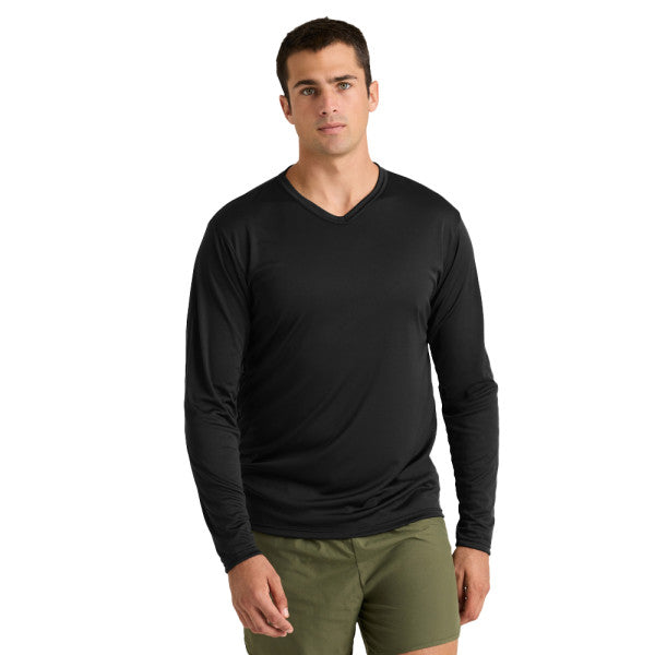 Soffe Performance Base Layer V-Neck Long Sleeve T-Shirt
