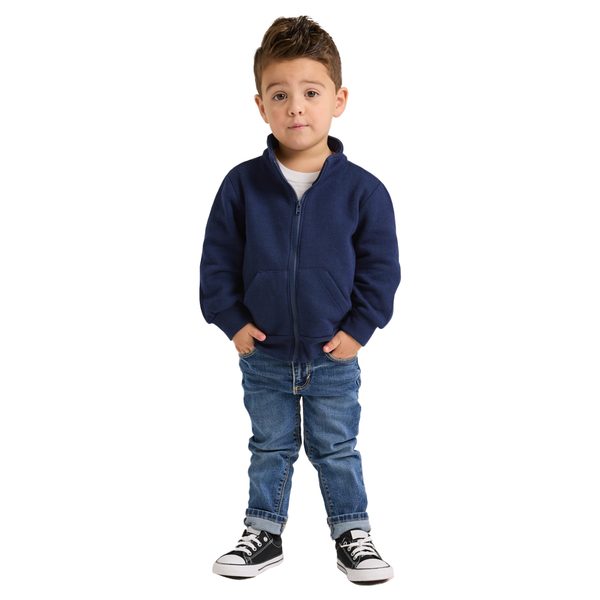 Soffe Toddler Mock Neck Zip Jacket