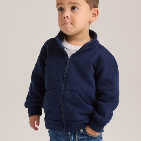 Soffe Toddler Mock Neck Zip Jacket