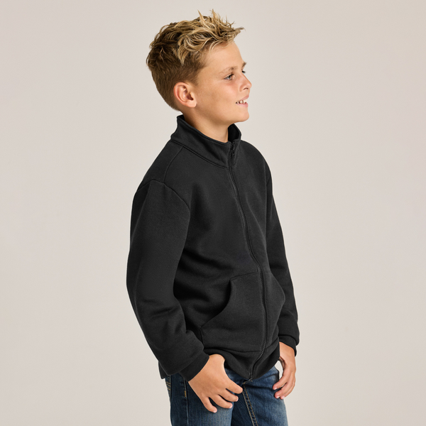 Soffe Youth Mock Neck Zip Jacket