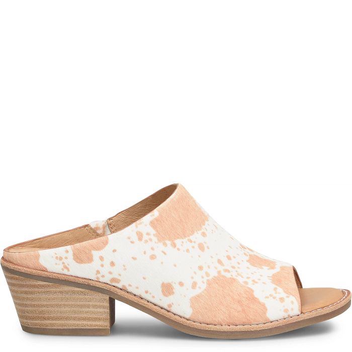 Söfft Aneesa Shop Heels Heeled Sandals Ivory (Animal Print)