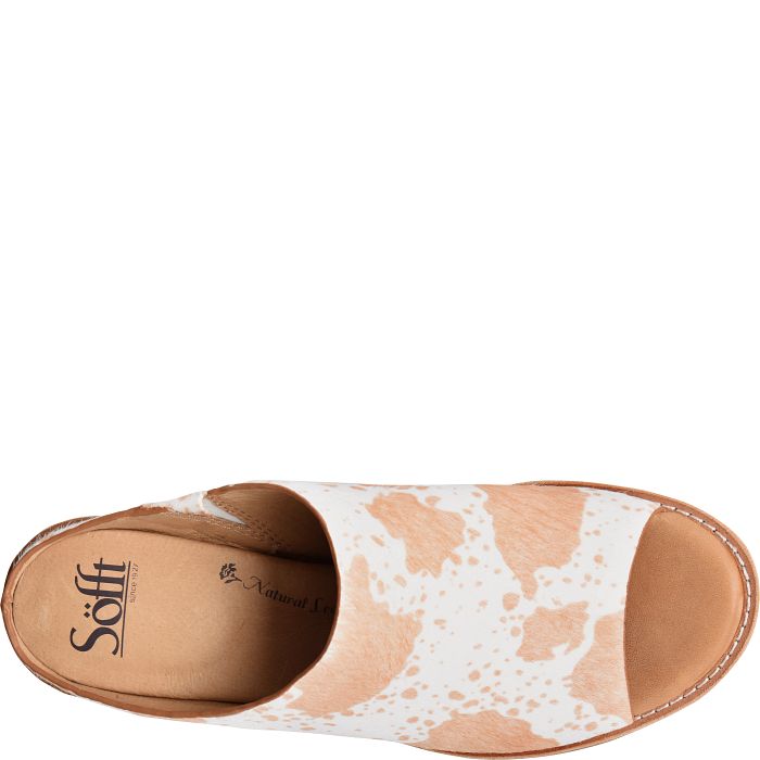Söfft Aneesa Shop Heels Heeled Sandals Ivory (Animal Print)