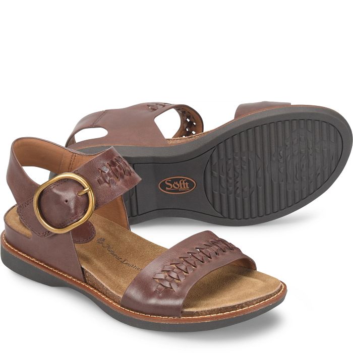 söfft Bali II Shop Sandals Flat Sandals Cocoa Brown (Brown)