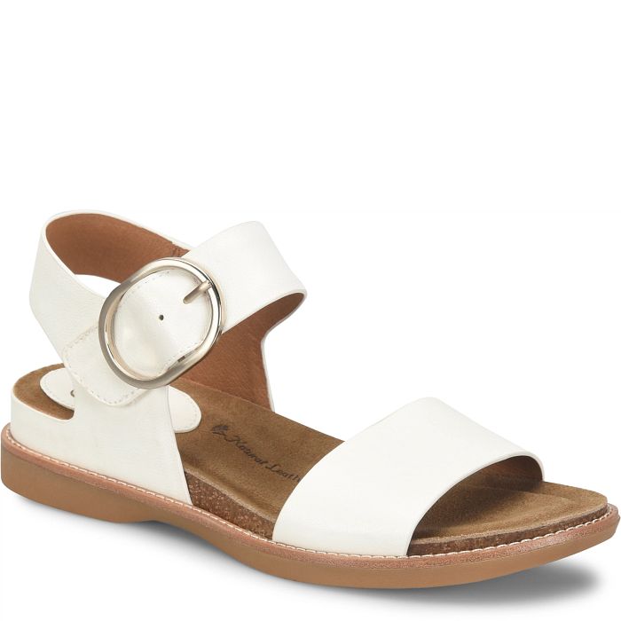 Söfft Bali Shop Sandals Flat Sandals True White (White)