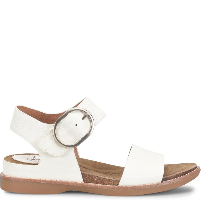 Söfft Bali Shop Sandals Flat Sandals True White (White)