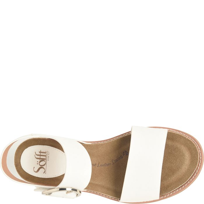 Söfft Bali Shop Sandals Flat Sandals True White (White)