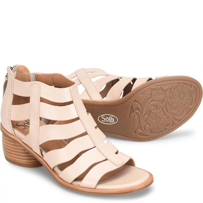 söfft Carmen Shop Sandals Heeled Sandals Beige (Ivory)