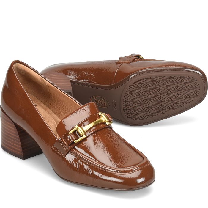 söfft Casandra Shop Dress Dress Loafers Toffee Patent (Brown)
