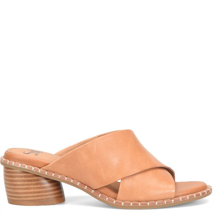 Söfft Crystal Shop Sandals Heeled Sandals Luggage (Tan)