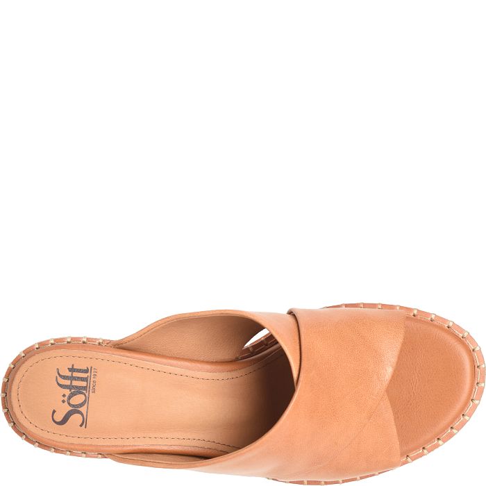 Söfft Crystal Shop Sandals Heeled Sandals Luggage (Tan)