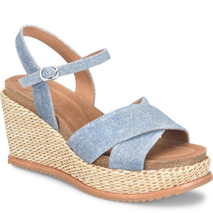 Söfft Diana Shop Sandals Wedge Sandals Denim Blue (Blue)