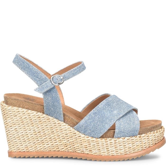Söfft Diana Shop Sandals Wedge Sandals Denim Blue (Blue)