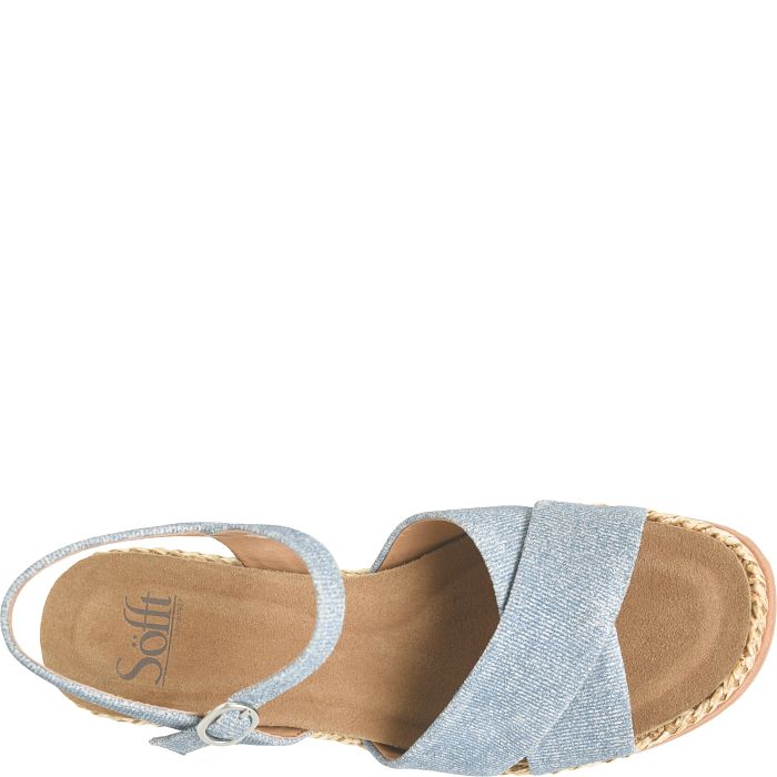 Söfft Diana Shop Sandals Wedge Sandals Denim Blue (Blue)