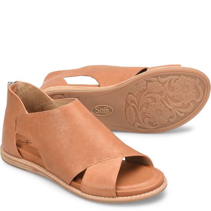 söfft Evonne Shop Sandals Flat Sandals Luggage (Brown)