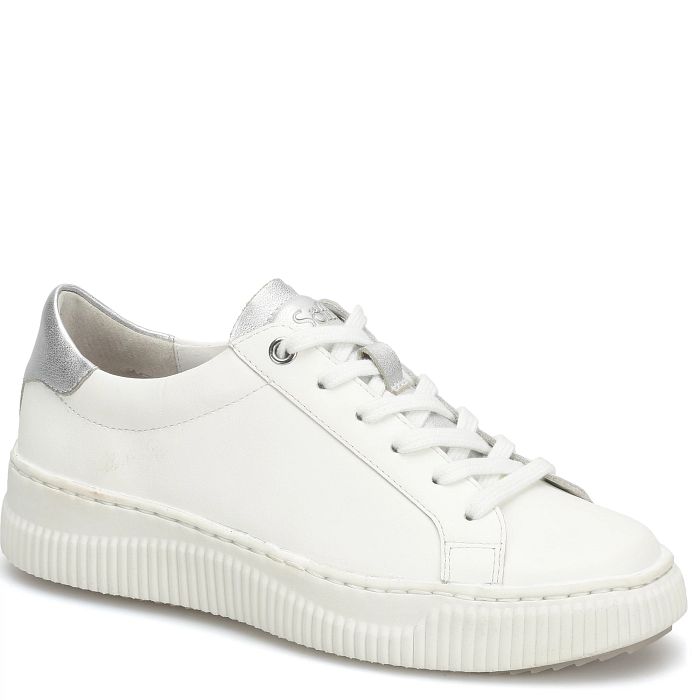 Söfft Fianna Shop Sneakers Lace-Up Sneakers White/Silver (White)
