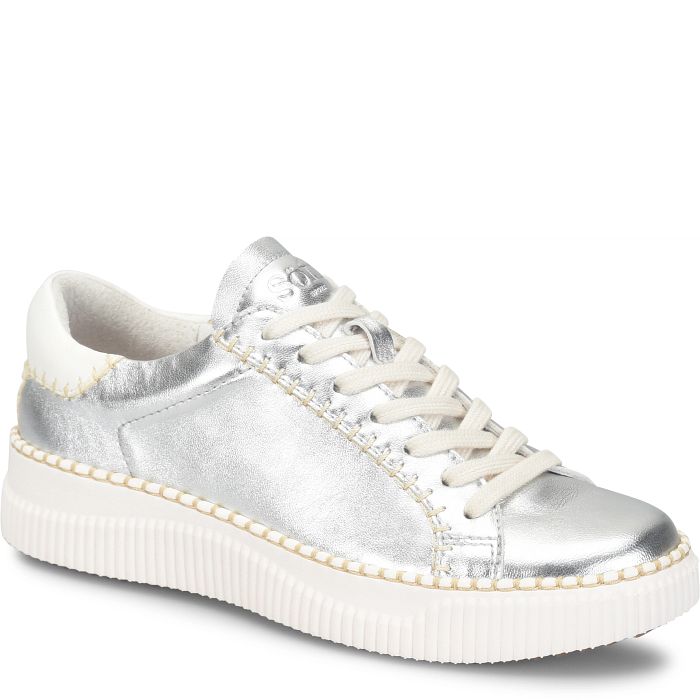 Söfft Frazier Shop Sneakers Lace-Up Sneakers Silver/True White (Metallic)