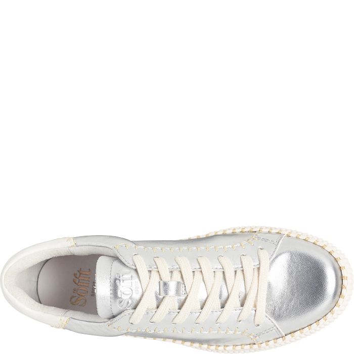 Söfft Frazier Shop Sneakers Lace-Up Sneakers Silver/True White (Metallic)